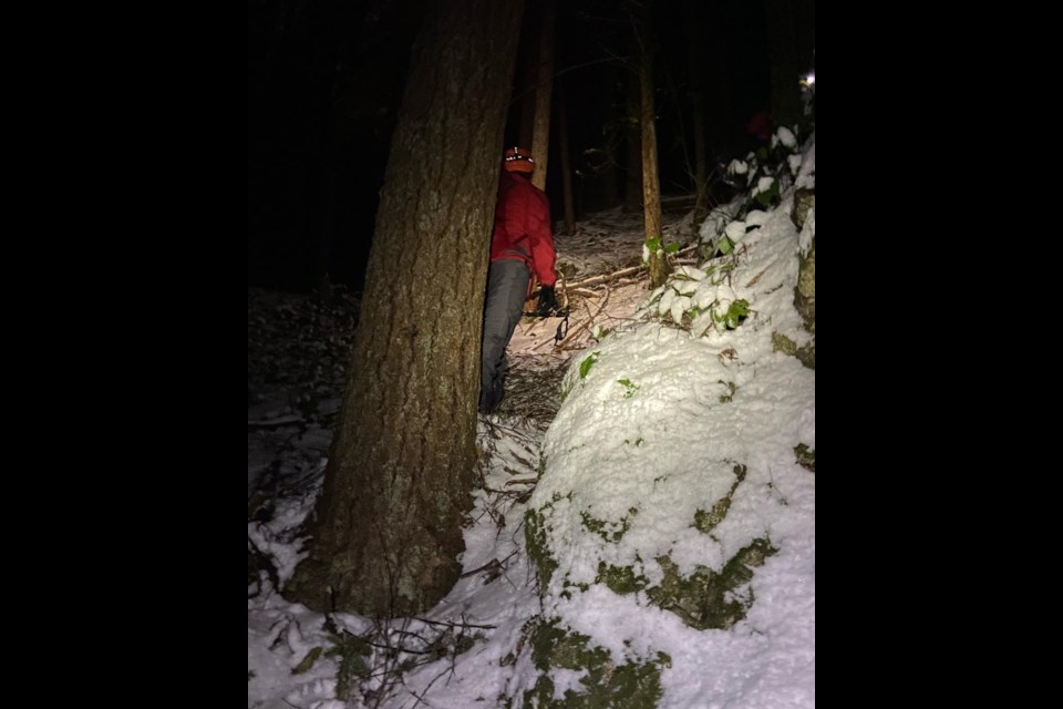 North Shore Rescue had to save two hikers after dark on Sunday after they ended up stuck on a cliff in a closed off area on Grouse Mountain.  
