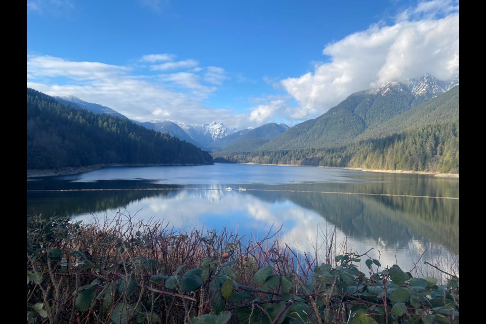 Capilano Lake as it looks in February 2021.