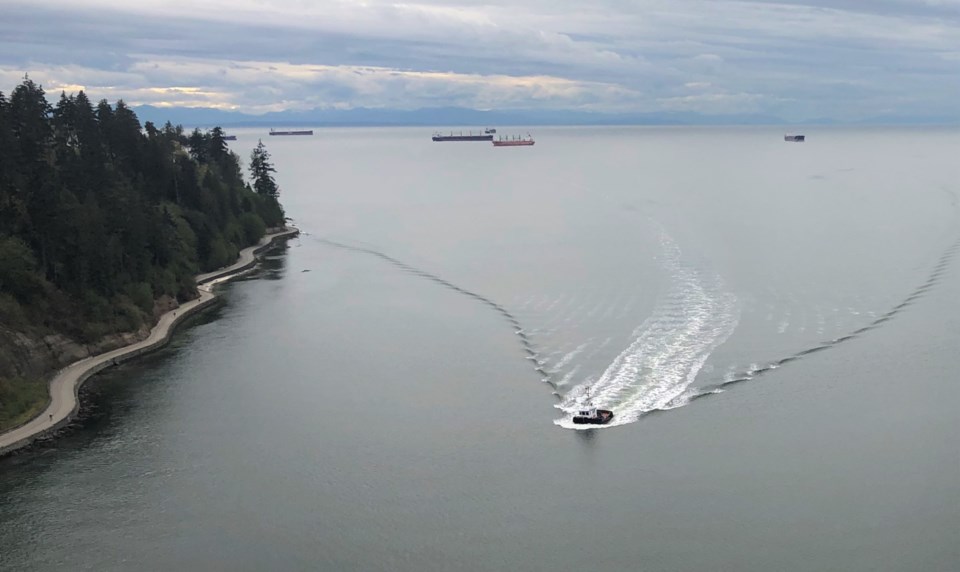 Tugboat from Lion's Gate Bridge