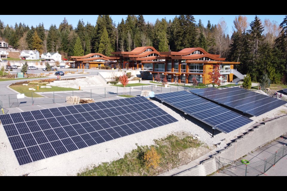 Tsleil-Waututh Nation’s massive solar power project is now ready to start harnessing the power of the sun. 
Photo via Tsleil-Waututh Nation