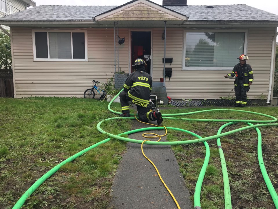 CNV fire 600 block Keith North Van