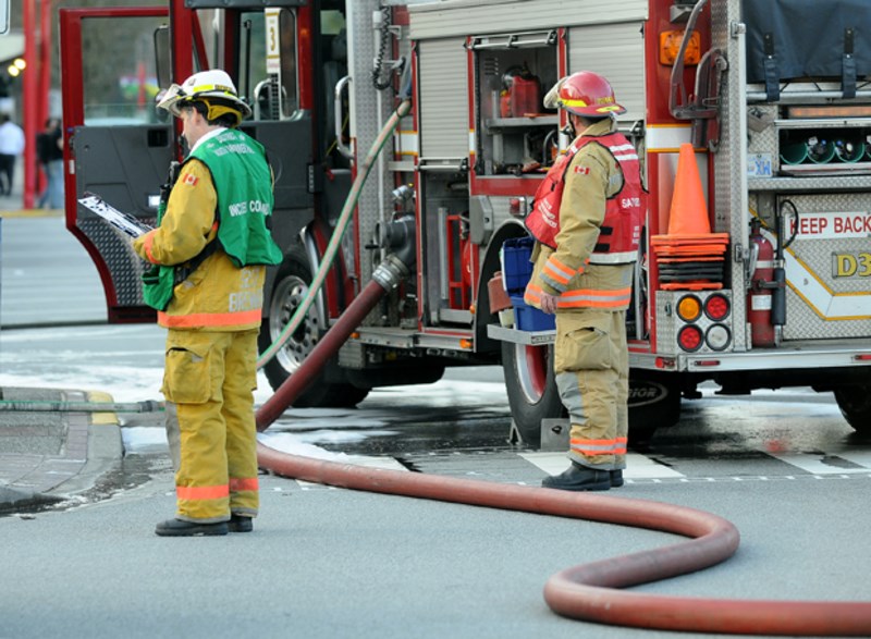 DNV firefighters standing