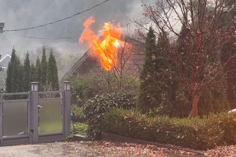 West Vancouver fire crews were called out to house fire on Chatham Street in Horseshoe Bay Friday morning. | Taylor Markham