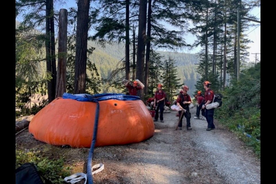 From Saturday onwards, ground crews fought the wildfire.