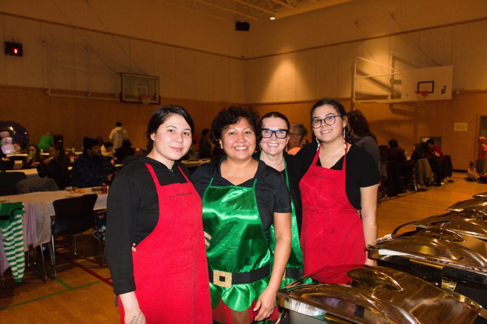 Red Raven Catering at the Tsleil-Waututh Nation Christmas dinner in 2019. 