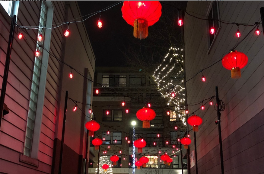 Living Lane lit up for Lunar New Year