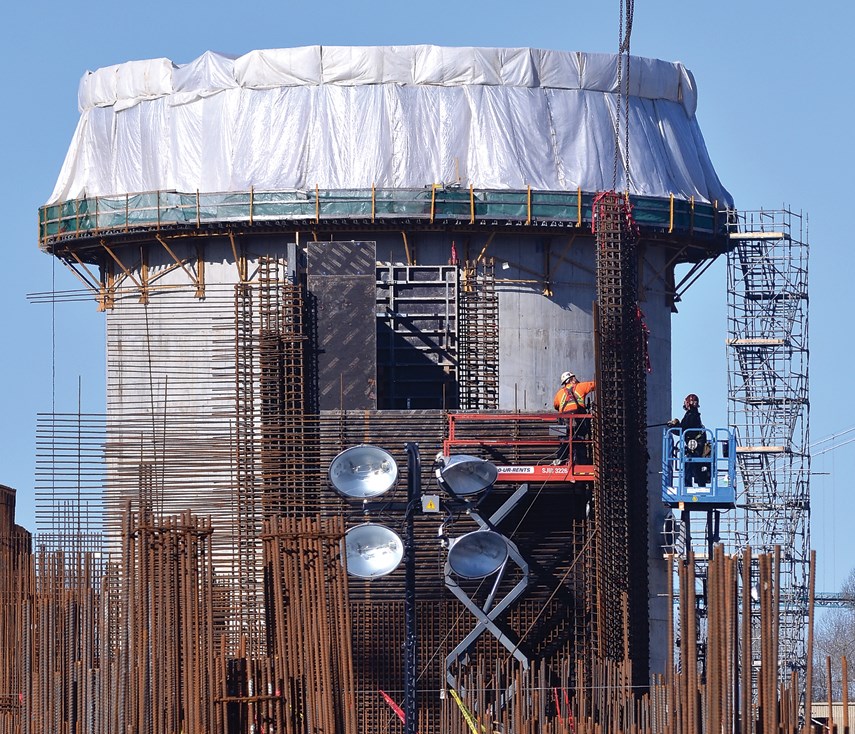 North Shore sewage plant construction 01