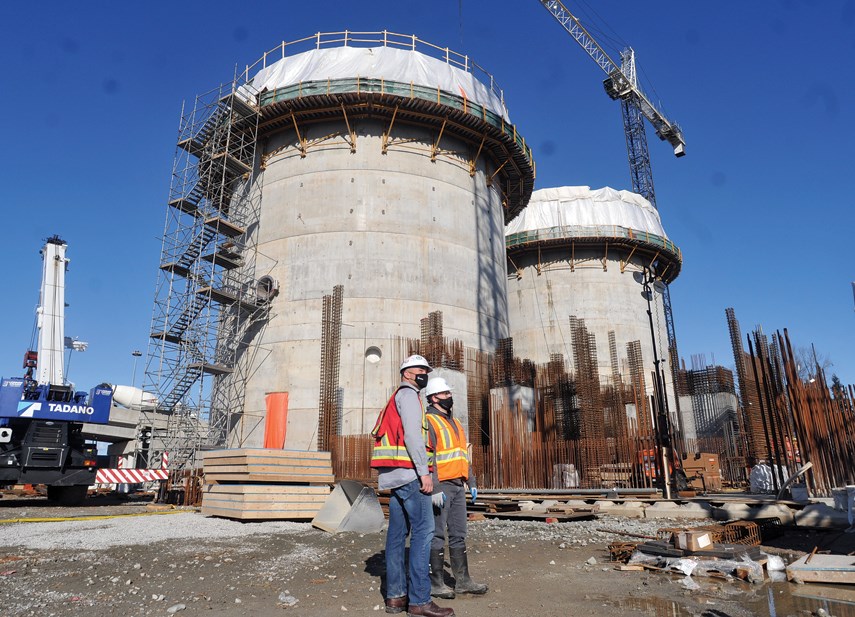 North Shore sewage plant construction 05