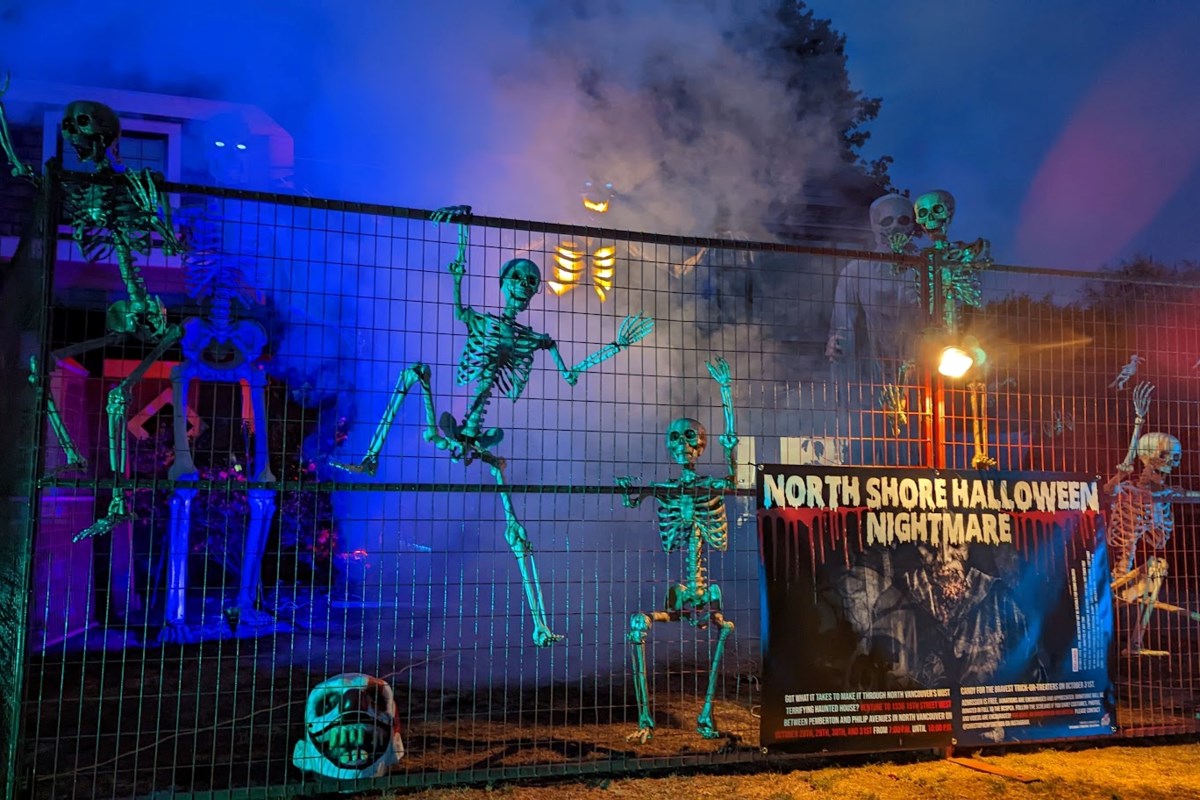 A map of the scariest houses to visit in North and West Vancouver this