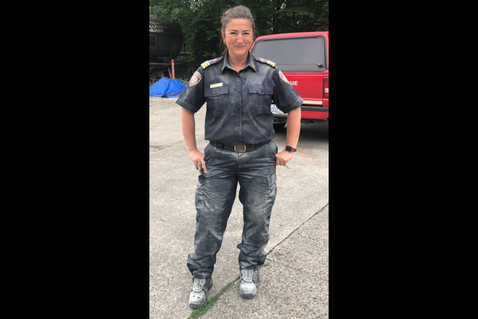 Fortier has been instrumental in helping young women enter careers in the fire services. 