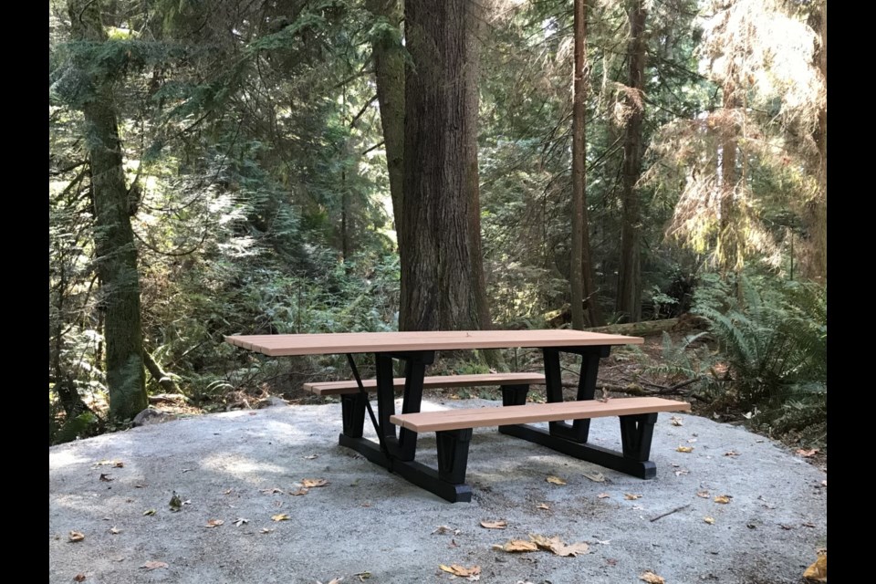 The trail leads to an accessible picnic area, before culminating at a scenic view. 