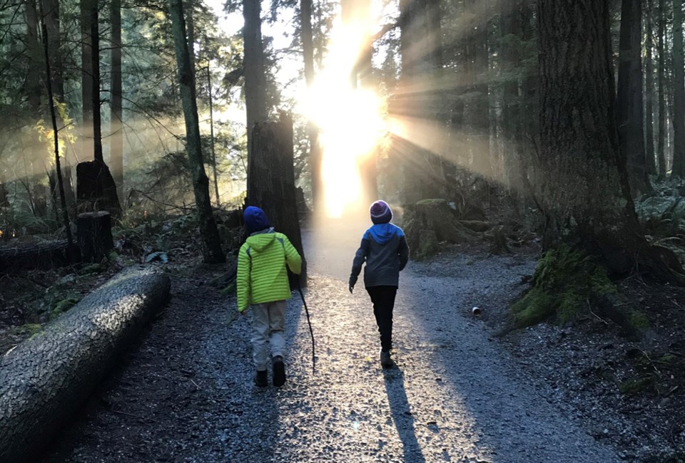 Kids on hike