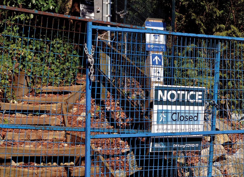 Quarry Rock Trail Closed PM web