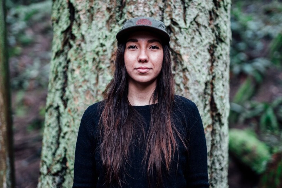 Squamish Nation woman Myia Antone, founder of Indigenous Women Outdoors, is the youngest ever winner of the VIMFF Tim Jones Community Achievement Award. 