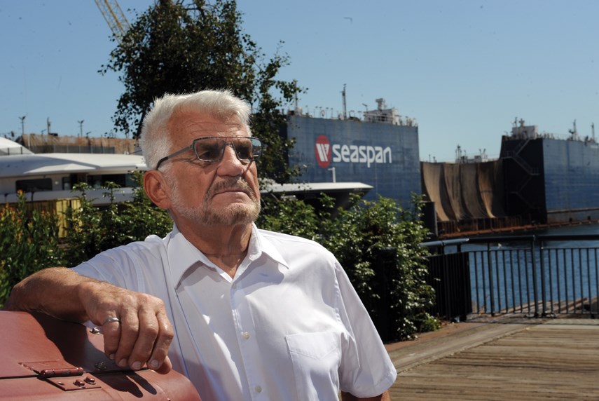 Lower Lonsdale resident Bish Siemiatkowski is one of the locals upset over Seaspan's plans to increase the size of their Lower Lonsdale Industrial site.