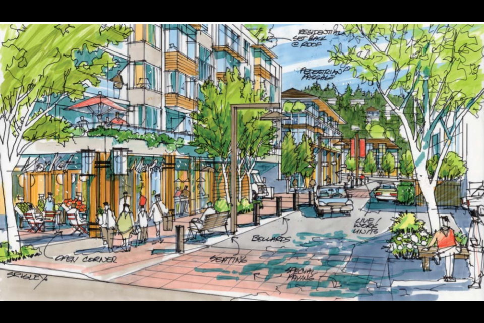 An artist's illustration of how Little Bay might look in the future, according to the District of West Vancouver's draft local area plan for Horseshoe Bay.