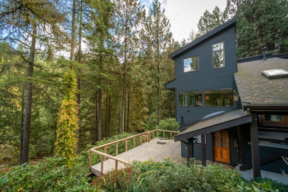 For sale: A unique 2,900 square foot home 
that is connected to nature and close to all the amenities of North Vancouver.