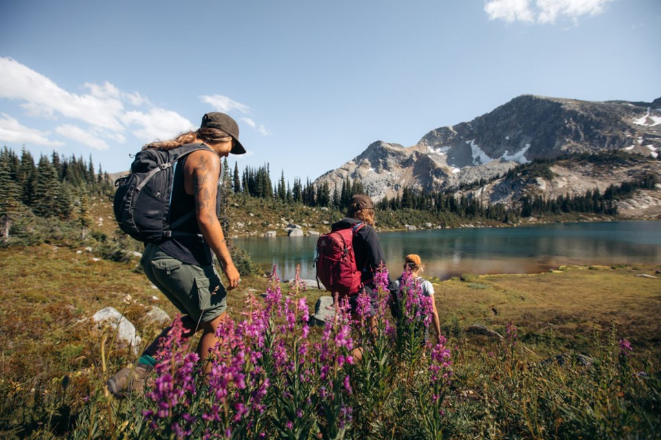 Hike among wildflowers, stunning peaks and alpine lakes.