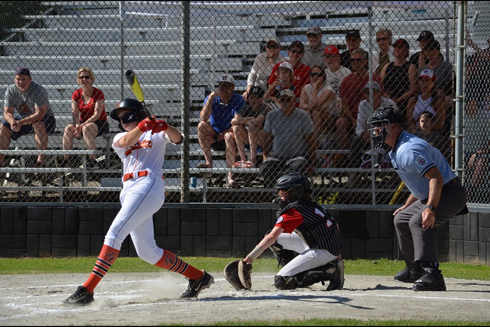 Lynn Valley Little League battles Highlands in the District 5 11/12 All Star final last month. Lynn Valley won 2-0 and went on to make the provincial final, narrowly missing a trip to nationals and a chance to earn a berth in the Little League World Series. 