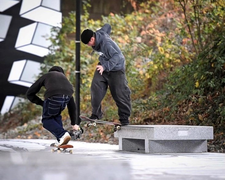 The Mahon skate park on the west side of Mahon Park in North Vancouver will feature RDS granite benches and ledges in its design.