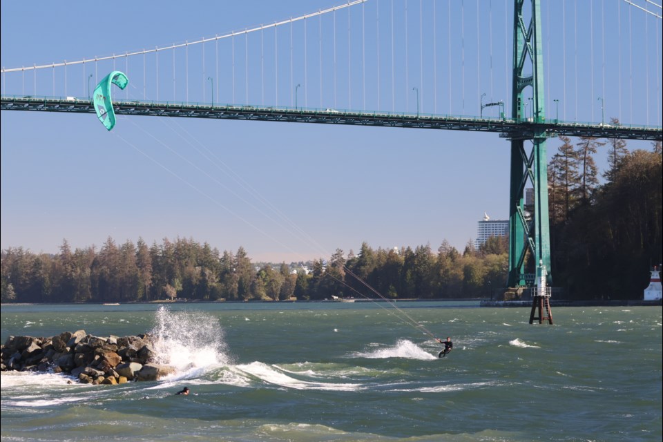 With ideal conditions that only come around a handful of times a year, kiteboarders got some serious air time.