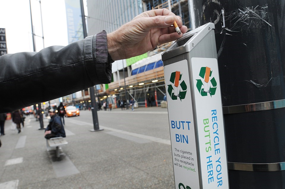 cigarette butt bins