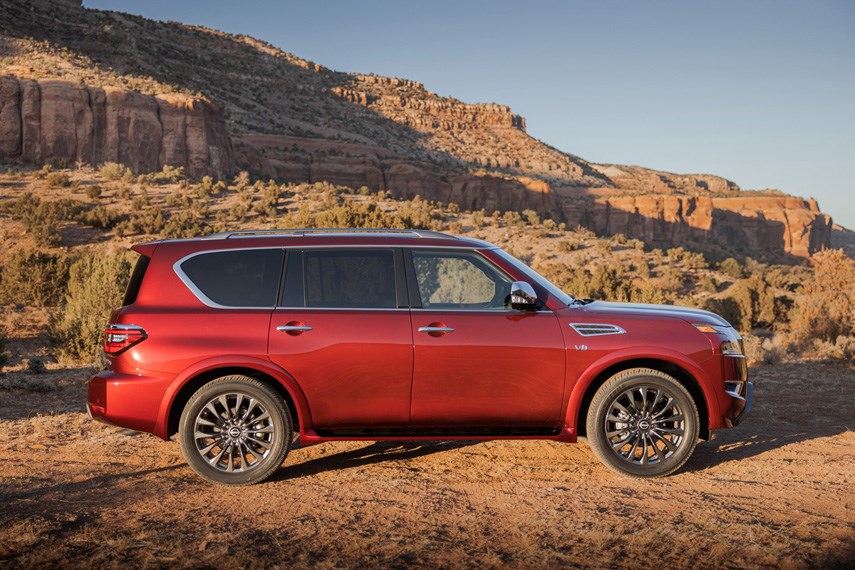 The Nissan Armada is a true full-size SUV, featuring clean design lines to go along with excellent off-road abilities. photo Nissan