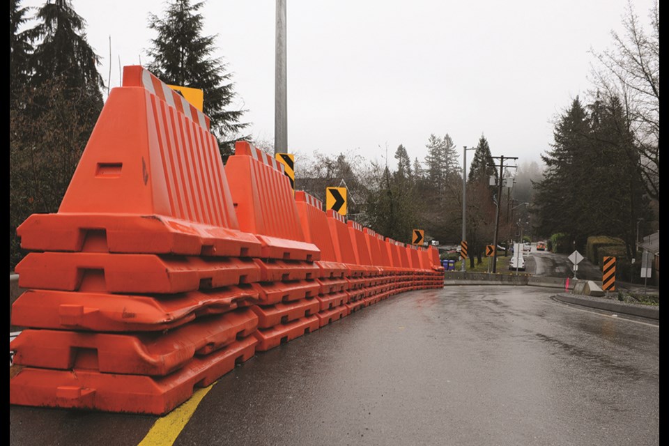 The District of North Vancouver cut down 35 trees at the top of Naughton Avenue to enable construction of a temporary traffic detour while the Gallant Avenue storm sewer replacement project took place. The fate of the detour is now on hold while council goes to a workshop in the coming months.