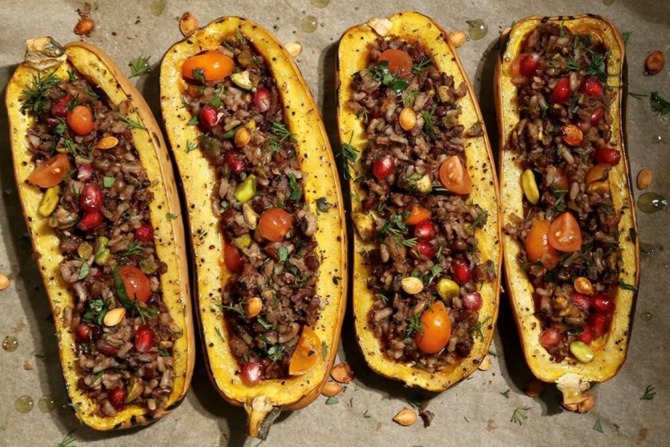 Delicata squash is beautiful, delicious and nutritious  perfect for holiday tables. | Laura Marie Neubert 