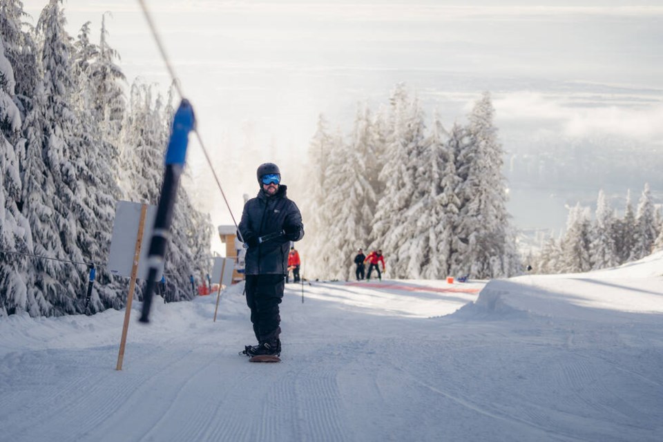 The Short Cut handle tow travels at a maximum speed of two metres per second, with a total rope length of 250 metres. | Grouse Mountain Resort 