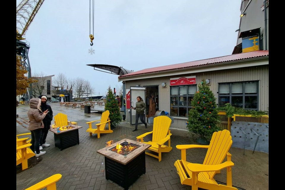 The outdoor seating area is licensed, and can accommodate up to 16 people. | Nick Laba / North Shore News 