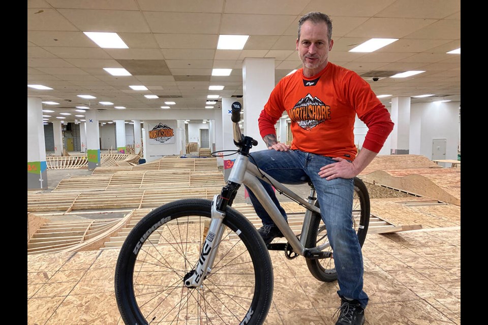 Mike Upton, the founder of the North Shore Bike Park, is hoping to have the space ready to open by mid-March. | Andy Prest / North Shore News 