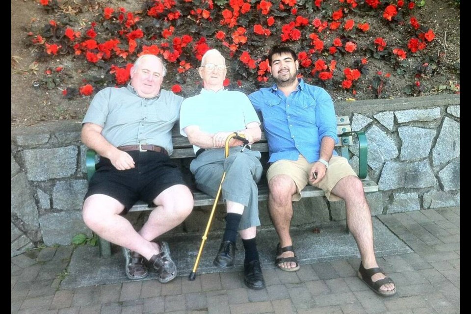 Bob Fearnley is pictured in a family photo with his father and son, both named Bob. | Bob Fearnley 