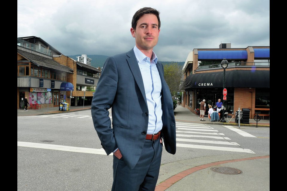 Patrick Weiler , Liberal MP for West Vancouver-Sunshine Coast-Sea to Sky remains opposed to a proposal to re-draw federal electoral boundaries, moving Ambleside into the North Vancouver riding.| Paul McGrath /North Shore News