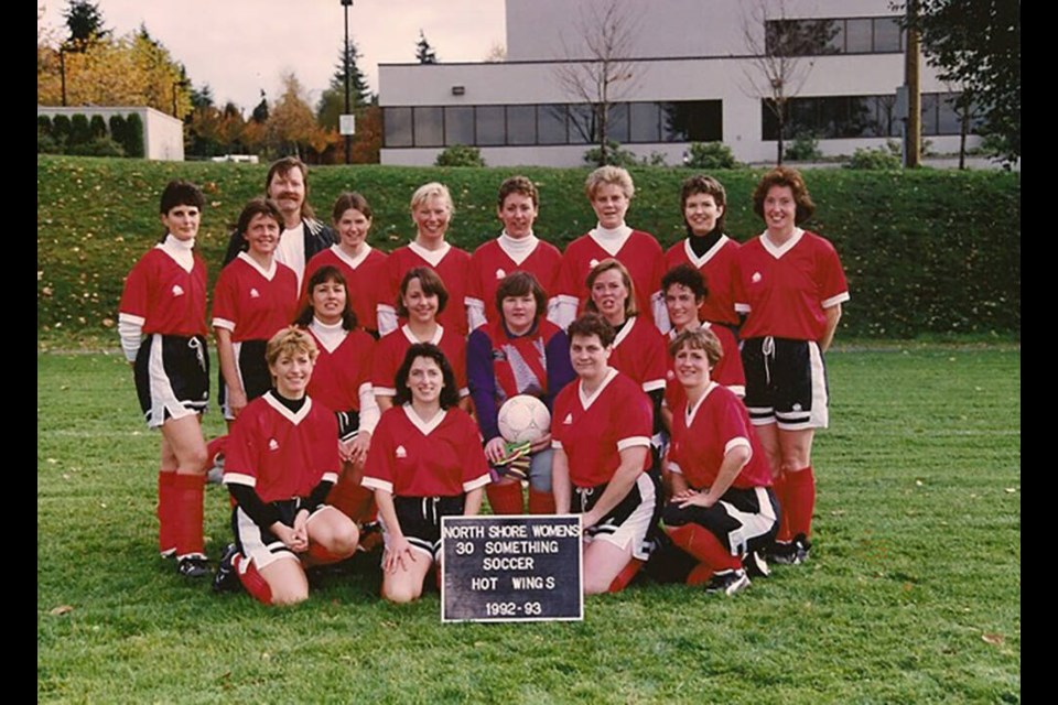 The Hot Wings were one of the first teams in the North Shore Thirty-Something Women's Soccer League. Many of these original players are still playing in 2023. | photo supplied 