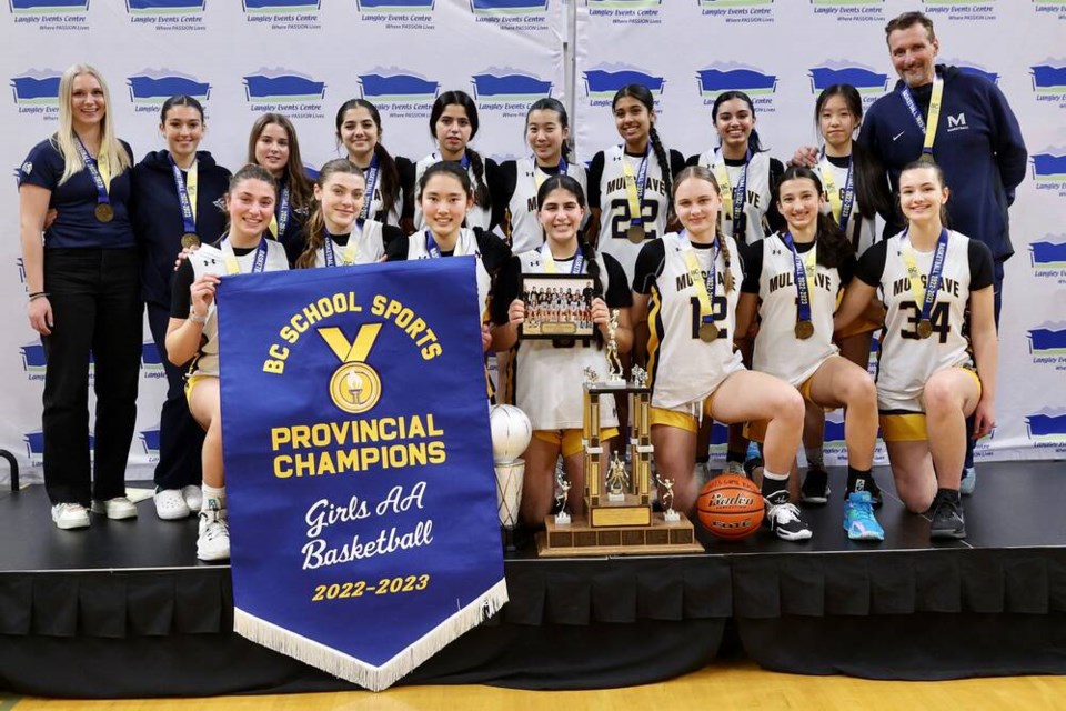 The Mulgrave Titans girls basketball team won the provincial title in just their second year in the 2A division. | Langley Events Centre 