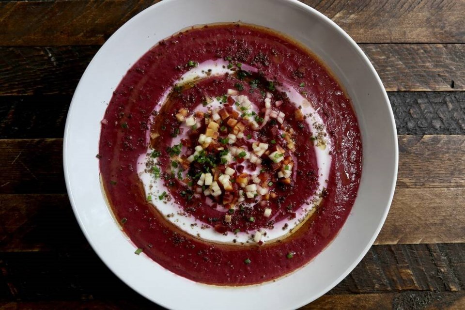 Food as medicine is the main driver behind Neubert's warming purple potato soup. | Laura Marie Neubert 