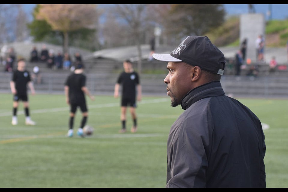 Faly Basse is entering his second season as head coach of both the men’s and women’s team for Altitude FC, a semi-pro soccer club based in North Vancouver. Basse is well-known in North Shore soccer circles as the founder of the Faly Academy. | Jordan Copp / North Shore News