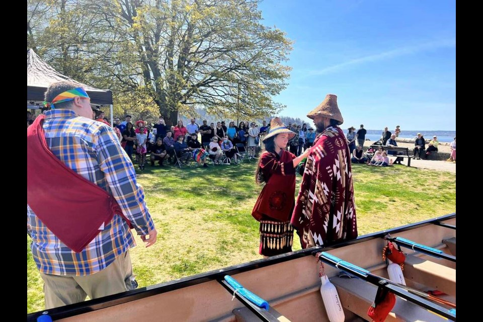 The Semá7maka and Ch'ich'iyuy canoes have been formally awakened for the spring and summer season. | North Vancouver RCMP 