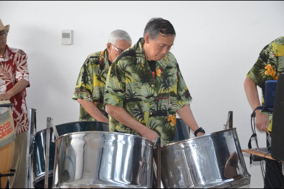 The Trinidad Moonlighters performed at the exhibitions closing event May 21. | Mina Kerr-Lazenby 