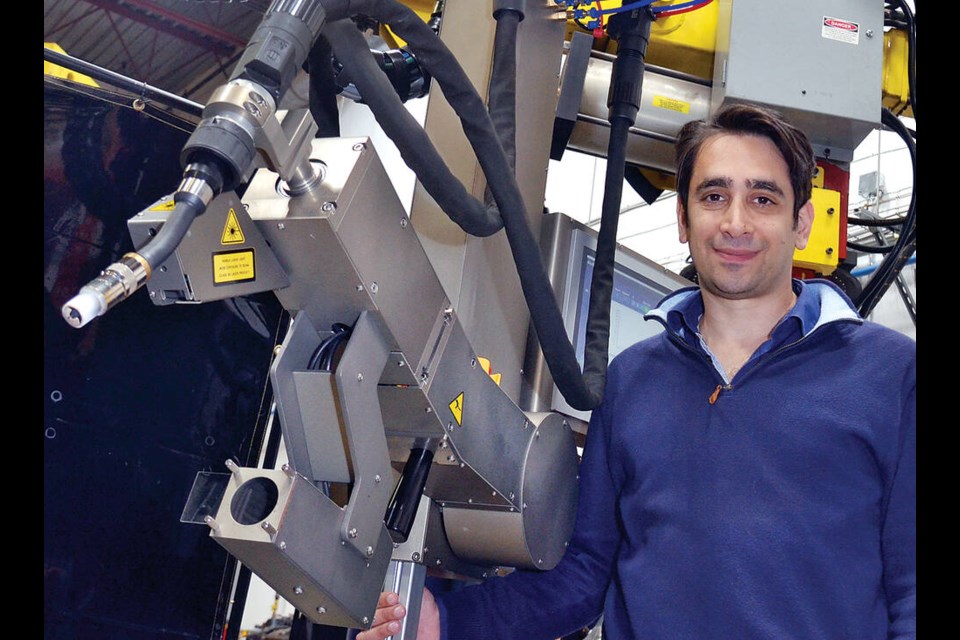 Soroush Karimzadeh, CEO of North Vancouver's Novarc Technologies, says the federal funding will help the local robotics company expand into new international markets. | Paul McGrath / North Shore News  