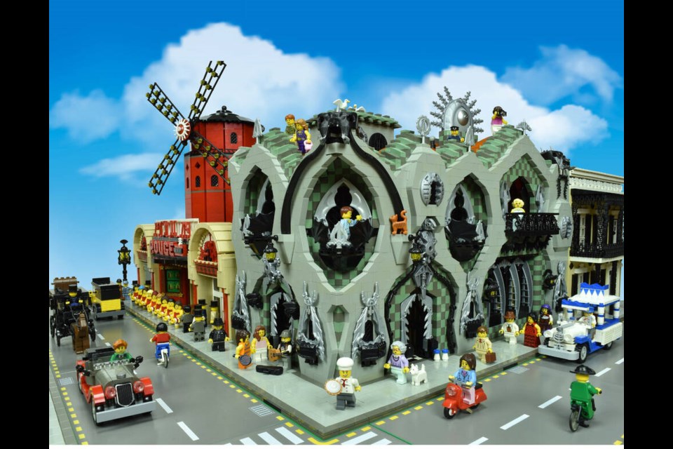 Paul Hetherington's LEGO models of Moulin Rouge and Casa Baron were among the signature art pieces stolen along with his girlfriends vehicle while travelling through Washington state, July 4, 2023. | Paul Hetherington 