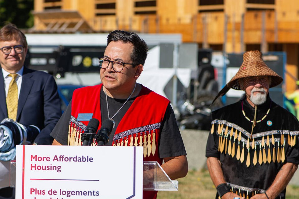 Squamish Nation Coun. Sxwíxwtn (Wilson Williams) says the new development will give residents access to a range of services in the immediate area. | Nick Laba / North Shore News 