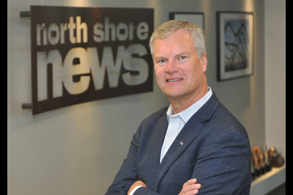 Former North Shore News publisher Peter Kvarnstrom has been named a Canadian news champion. | North Shore News files 