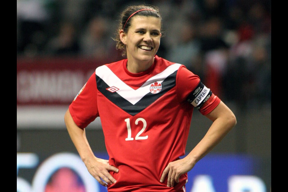 Christine Sinclair will retire from Team Canada at the end of 2023, leaving with the record for the most goals scored by any man or woman in international competition. | Mario Bartel / Tri-City Ƶapp 