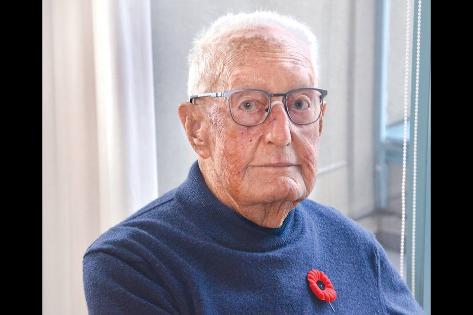 Gordon Cowley, 101-year-old West Vancouver man, is one of the few remaining local Second World War veterans. | Paul McGrath / North Shore News 