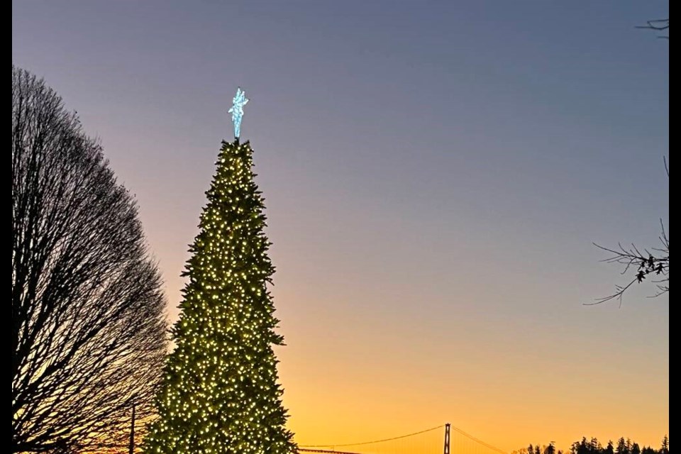 West Vancouver recently welcomed a 30-foot Christmas tree to its waterfront. | Ambleside Dundarave Business Improvement Association