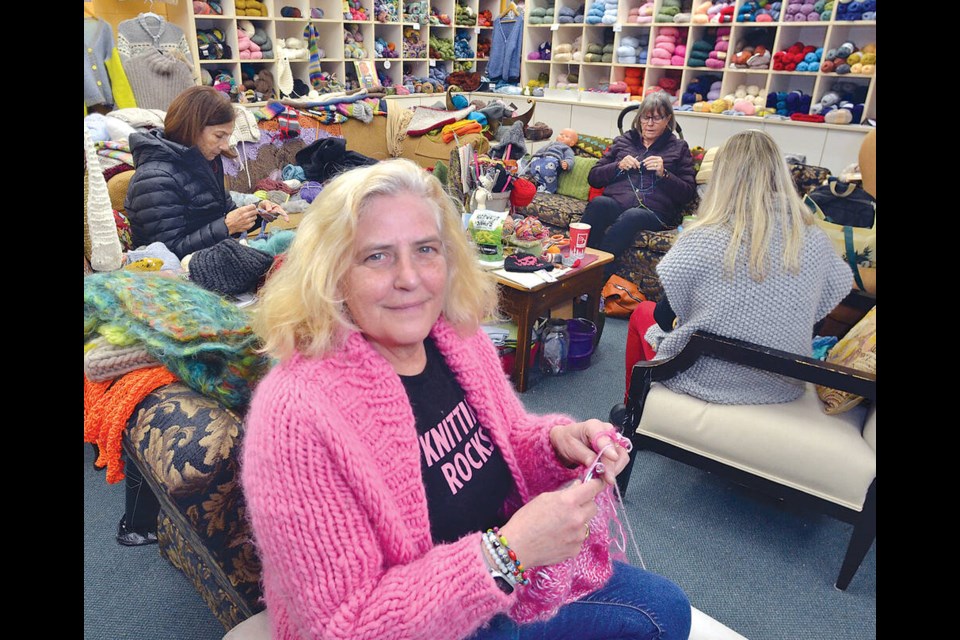 Ingrid Mutsaerts, owner of The Knit and Stitch Shoppe in Dundarave, has had to close up her store to make room for construction of new development. Paul McGrath / North Shore News 
