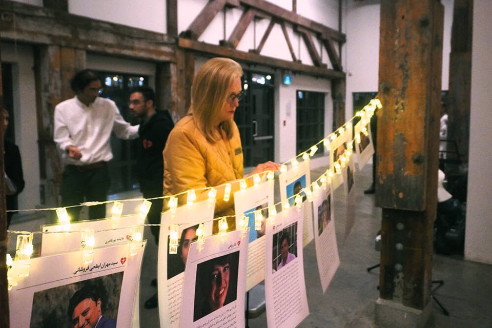 B.C. Minister of Jobs, Economic Development, and Innovation Brenda Bailey attends a memorial event for Flight PS752 victims in North Vancouver Jan. 8, 2024. | Hamid Jafari 