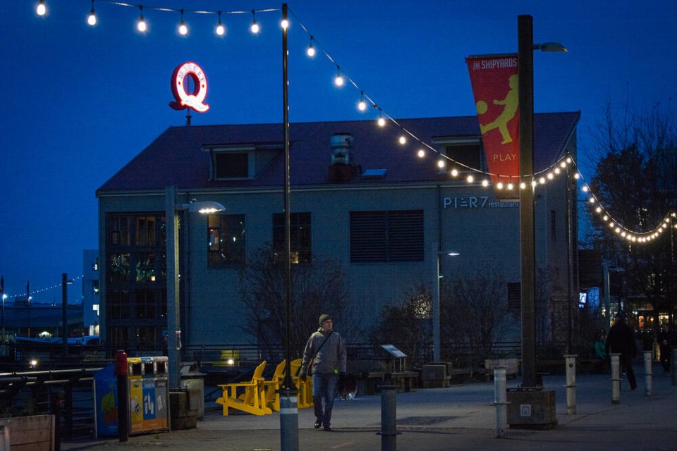 The first phase of construction will take place near this walkway, in front of the Shipyard Commons area on the North Vancouver waterfront. | Nick Laba / North Shore News 